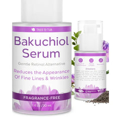 Tree to Tub Facial Serum – Anti-Aging, Hydrating & Brightening Serums with Hyaluronic Acid, Vitamin C, Retinol Alternative, Peptides, Niacinamide & Gentle AHAs for All Skin Types - 1 Fl oz / 30ml