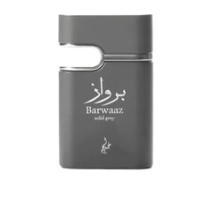 KHADLAJ PERFUMES Barwaaz Solid Grey Eau de Parfum Spray for Unisex - 3.4 Ounce