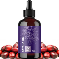 Maple Holistics Oil for Hair Skin & Nails - 100% Pure Organic Oil, Fast Absorbing Hair Body and Face Moisturizer plus Beauty DIYs - 4 Fl Oz