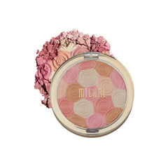 Milani Illuminating Face Powder Cruelty-Free Highlighter, Blush & Bronzer in One Compact to Shape, Contour & Highlight