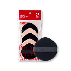 Espoir Be Velvet Air Puff | Soft & Smooth Sponge Applicator for Flawless and Easy Makeup, Suitable for Cushion and Liquid Foundation, Cream, Powder, Concealer, Round Shape, Korean Base Tools
