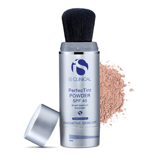 iS CLINICAL PerfecTint Powder SPF 40 Face Powder Tinted SPF Loose Face Powder for after makeup application