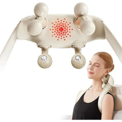 SKG HS500 FSA Eligible Cordless Neck Massager for Pain Relief Deep Tissue, Shiatsu Shoulder Massager with Heat, Massage Tools for Trapezius, Lymphatic Drainage, Relaxation Therapy, HSA Items