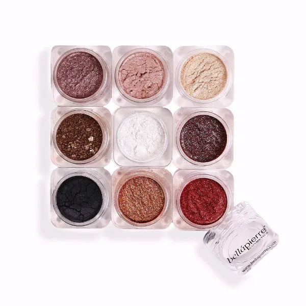 bellapierre Shimmer Powder 9 Stack | Paraben Free Eyeshadow | Vegan & Cruelty Free Eye Makeup - 9 Count