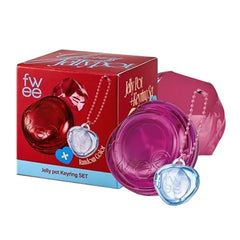 fwee Glowy Jelly Pot + Keychain SET Dewy Jelly Lip & Blush Color, Tinted Glow Jelly Balm, Dewy Buildable Finish