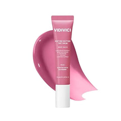 VIDIVICI Peptide Butter Tint Balm 10 Color Variants, Moisturizing Lip Tint with Melting Peptide Complex & Sheer Tinted Glow