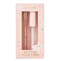 ColourPop Lip Pencil & Gloss Duo Shimmery Nude Lip Combo for Definition & Shine Includes Shades BFF 2 & It Girl