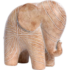 Kakizzy Elephant Statue, African Animal Decor, Wooden Elephant Gift for Women, Boho Decor for Living Room, Shelf, Office