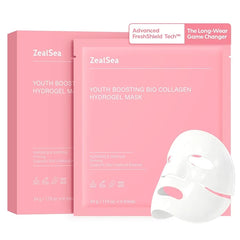 ZealSea Collagen Face Masks – Hydrating & Anti-Aging Facial Sheet Masks with Hydrogel, Oat Peptide & Astaxanthin Q10 | Firming, Lifting, Pore Care & Elasticity Boost | Spa Self-Care Gift Set