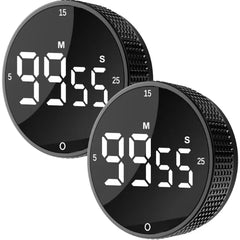JUNVIL Digital Magnetic Kitchen Timer – LED Visual Pomodoro Countdown & Countup Timer for Cooking, Baking, Fitness & Productivity