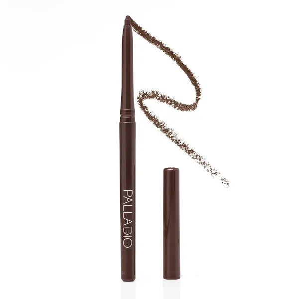Palladio Retractable Waterproof Eyeliner, Richly Pigmented Color and Creamy, Slip Twist Up Pencil Eye Liner, Smudge Proof Long Lasting Application, All Day Wear, No Sharpener Required