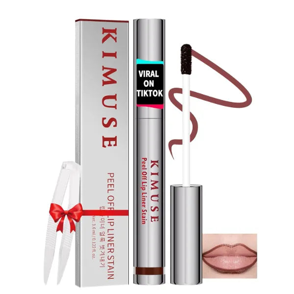 KIMUSE Peel-Off Lip Stain Mask – 12H Long-Lasting, Smudge-Proof Matte Lip Tint, Transfer-Resistant & Vegan Formula