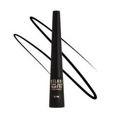 Milani Stay Put Matte 17HR Liquid Eyeliner Vegan, Cruelty-Free Liquid Eyeliner - Line & Define Eyes with High Pigment Shades for Long-Lasting Wear