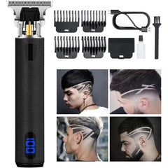 YOGINGO Professional Hair Trimmer for Men, Cordless Rechargeable Beard Trimmer Hair Clippers for Men, Metal Body Cutting Grooming Kit