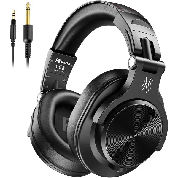 OneOdio A71 Hi-Res Studio Recording Headphones - Wired Over Ear Headphones with SharePort, Monitoring Mixing Foldable Headset with Stereo Sound, 3.5/6.35MM Jack for PC Computer DJ Guitar