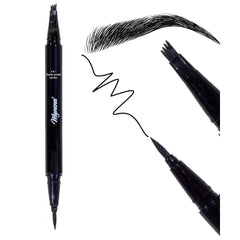 Mynena Waterproof Microblading Eyebrow and Eyeliner Pen | Quick Drying Long Lasting Smudgeproof | Micro-Fork Fine Tip Pencil for Natural Hairlike Tattoo Sketch | Sensitive Skin Friendly | Easy to Use