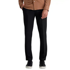 Haggar Men's 4 Way Stretch Slim Fit Flat Front Dress Pant