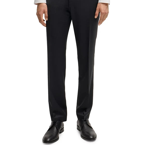 Hugo Boss Men's Regular-Fit Virgin Wool Formal Trousers