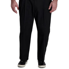Haggar Big & Tall Cool Right Performance Flex Classic Fit Pleated Pant
