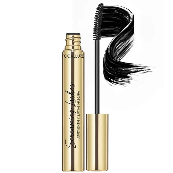 FOCALLURE Mascara,Lengthening,Lifting Fiber Lash Mascara,Fine Fibers to Lengthen Lashes,Smudge Proof,Long Lasting Eye Makeup,Volume and Length Effect and Natural Lash Look