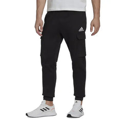 Adidas Men's Essentials Regular Tapered-Fit Fleece Cargo Joggers
