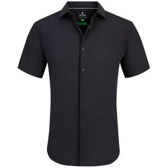 Tom Baine Men's Short Sleeve Button Down Dress Shirt