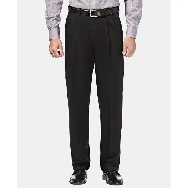 Haggar Men's Premium No Iron Khaki Classic Fit Pant