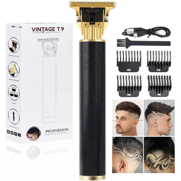YOGINGO Professional Hair Trimmer for Men, Cordless Rechargeable Beard Trimmer Hair Clippers for Men, Metal Body Cutting Grooming Kit