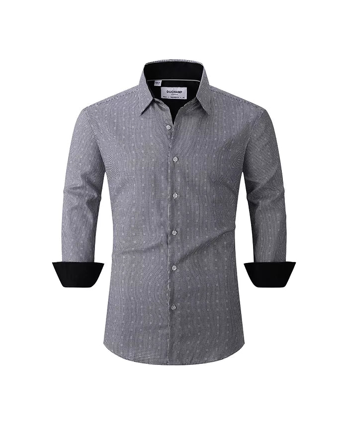 Duchamp London Men's Fancy Check Dress Shirt