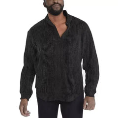 King Size Men's Big & Tall Shaker Knit Zip-Front Sweater