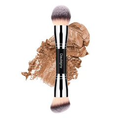 Daubigny Dual-Ended Foundation & Concealer Brush | Premium Luxe Hair for Liquid, Cream, and Powder