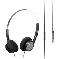 FiiO Snowsky Wind 3.5mm ON-Ear Headphones for Recording Gaming with Microphone, 40mm Diaphragms Driver,HiFi Sound