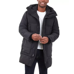 Men's Heavyweight Hooded Long Puffer Coat