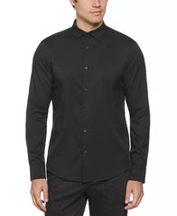 Perry Ellis Men's Slim-Fit Stretch Solid Button-Down Twill Shirt