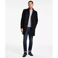 Men's Mayden Slim-Fit Wool Blend Overcoat