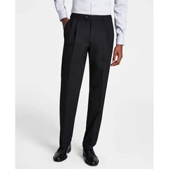 Michael Kors Men's Pleated Solid Classic Fit Pant