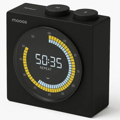 MOOAS Time Loop Digital Visual Timer – Rechargeable LCD Display Pomodoro Timer for Study, Home & ADHD Productivity