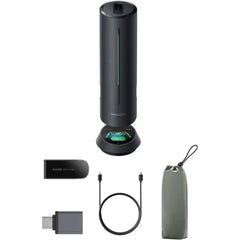Insta360 Wave AI Conference Speakerphone with Bluetooth, Noise-Canceling Mics, Beamforming, Zoom Certified, AI Transcription & Summary, 32GB Storage for Meetings, Podcasts, Home Office & Livestreams