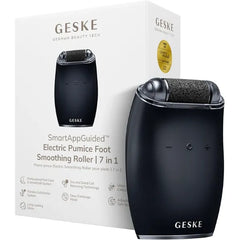 GESKE Electric Pumice Foot Smoothing Roller 7 in 1 Electric Foot File & Exfoliator Long Lasting Pumice Stone for Smooth Feet Advanced Callus Removal Ideal for Your Pedicure Set