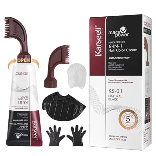 Karseell Hair Dye with Comb Applicator, Hair Color for Root Touch Up