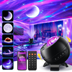 Staryou LED Light Gifts Home Decor Light Projector with 375 Effects, Bluetooth