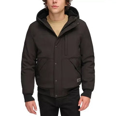 Men's Soft Shell Sherpa Lined Hooded Jacket