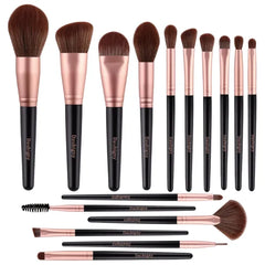 Daubigny 16-Piece Professional Makeup Brush Set | Premium Synthetic Collection for Foundation, Powder, and Eyeshadow