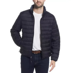 Men's Packable Neck Pillow Zip-Front Quilted Jacket