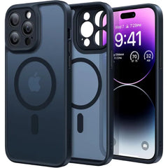 TORRAS Magnetic Guardian Case for iPhone 14 Pro Max (6.7″) – MagSafe Compatible Slim Translucent Matte Protective Cover, Military-Grade Drop Tested