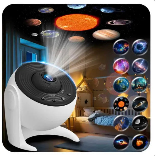 FlyLily Galaxy Projector for Bedroom, 13 in 1 Planetarium Star Projector with Solar System & Constellation, 360° Rotating Galaxy Light Projector, Space Night Light Projector for Kids Adults Gifts