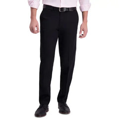 Haggar Men’s Iron Free Premium Khaki Straight-Fit Flat-Front Pant