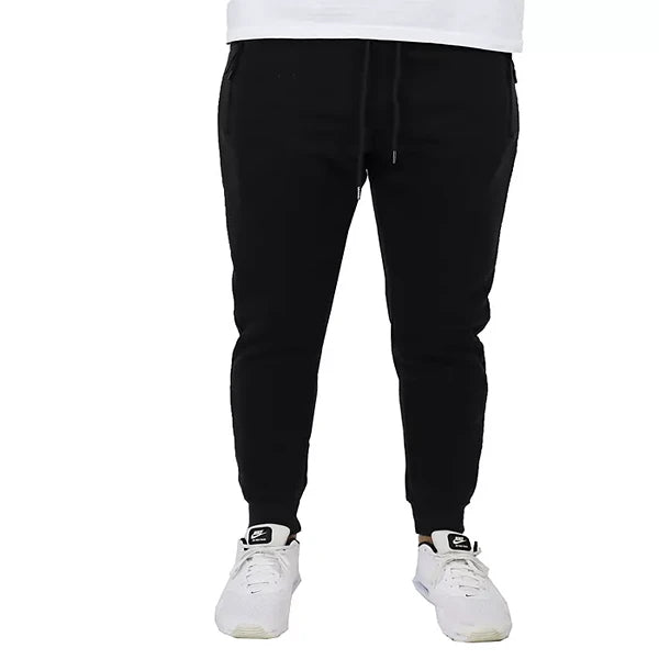 Galaxy By Harvic Men's Pro Star Slim Fit Fleece Lined Jogger Sweat Pant