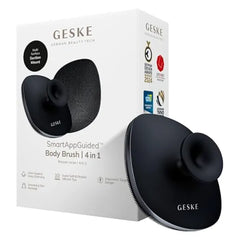 GESKE Body Brush 4 in 1 Design with Metal Ring Cleansing Brush for the Entire Body Professional Deep Cleaning Soft Silicone Bristles Ergonomic Two Finger Design