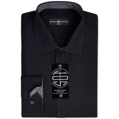 Society of Threads Men's Slim-Fit Non-Iron Performance Solid Dress Shirt
